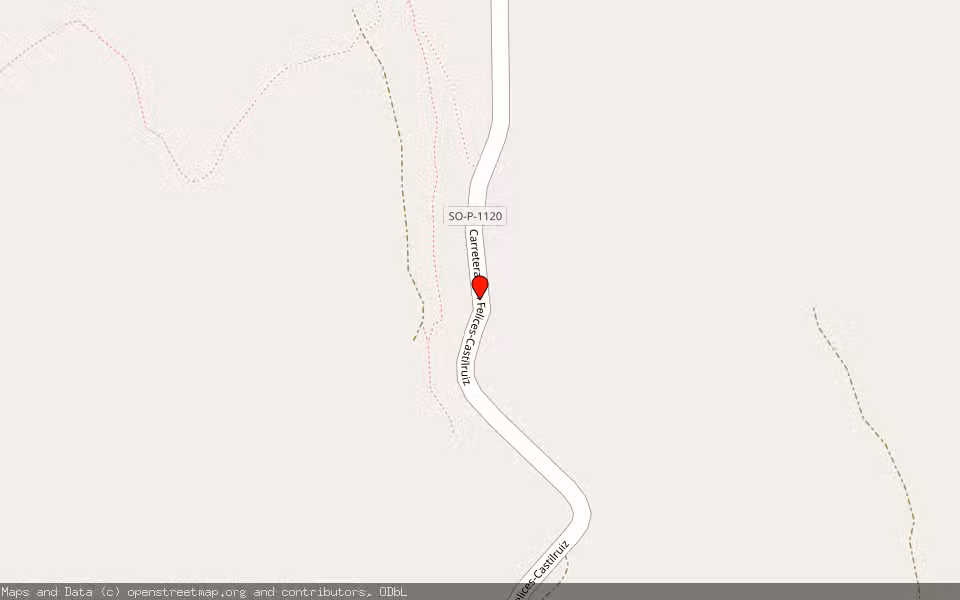 Mapa de Subasta Inmueble (Finca rústica) en San Felices, Soria