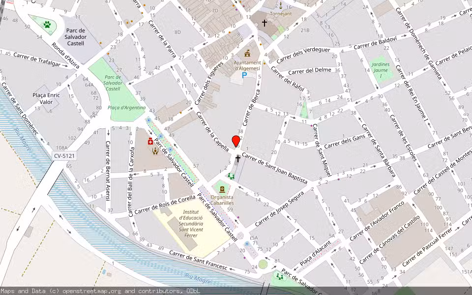 Mapa de Subasta Inmueble (Vivienda) en Algemesí, Valencia/València