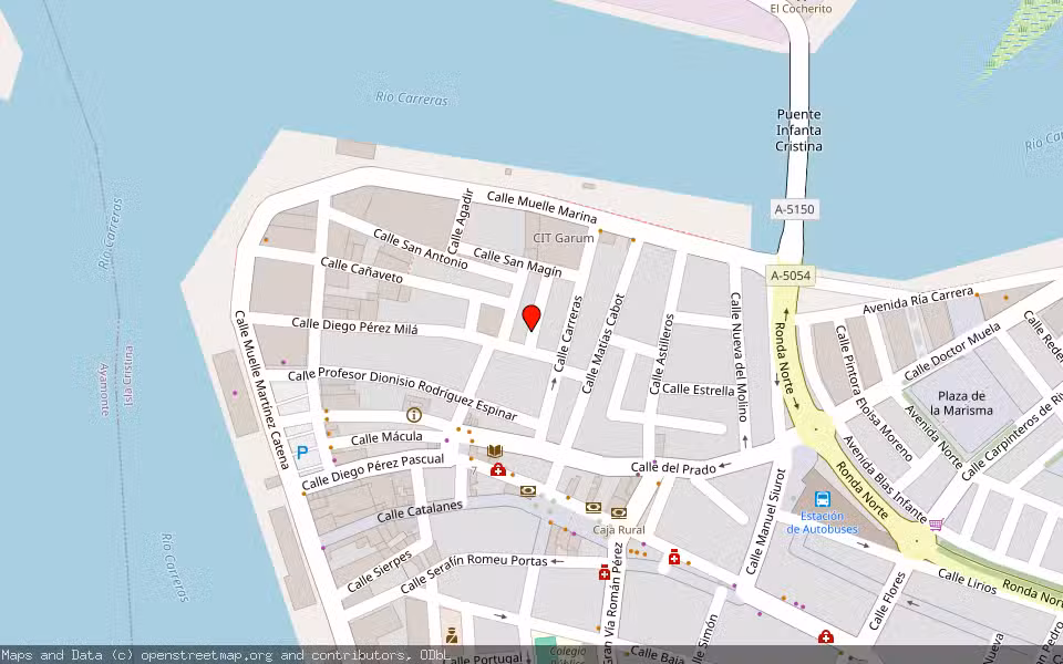 Mapa de Subasta Inmueble (Finca rústica) en Isla Cristina, Huelva