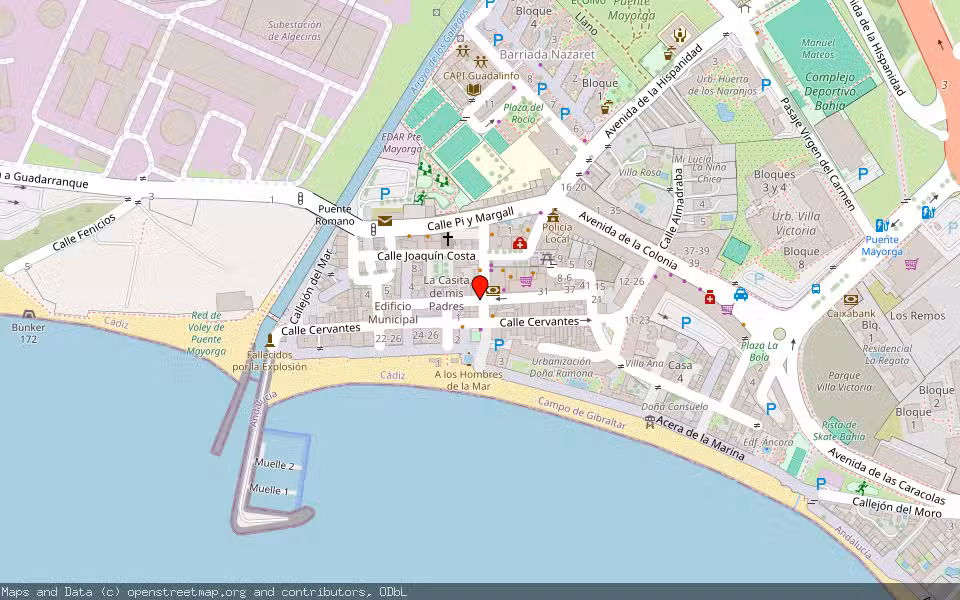 Mapa de Subasta Inmueble (Vivienda) en San Roque, Cádiz
