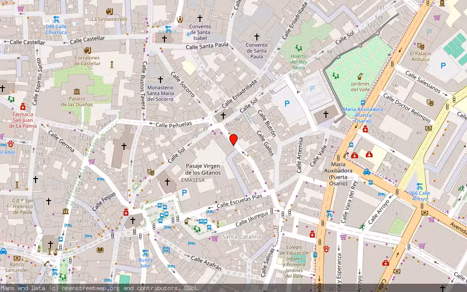 Mapa de Subasta Inmueble (Trastero) en Sevilla