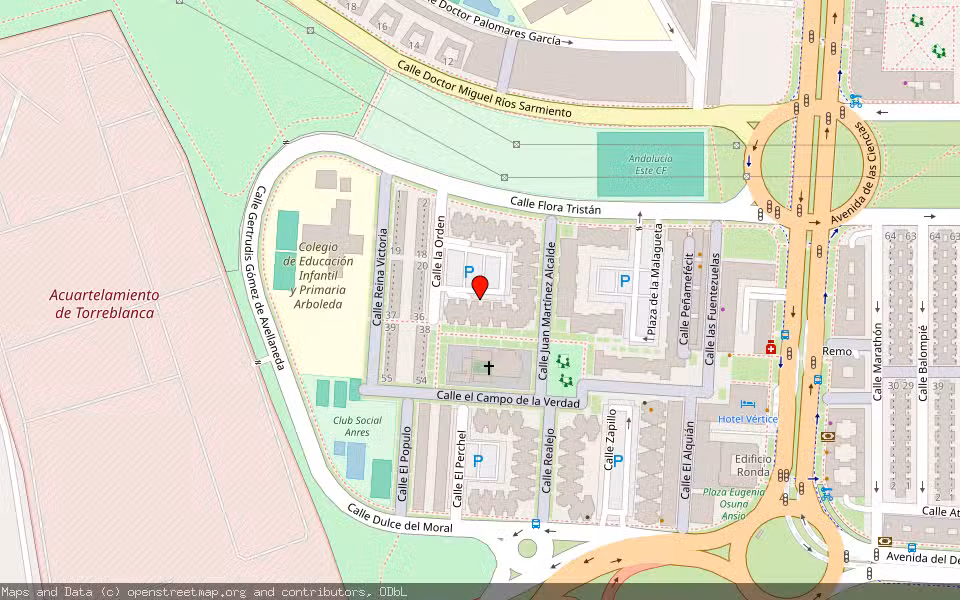 Mapa de Subasta Inmueble (Garaje) en Sevilla