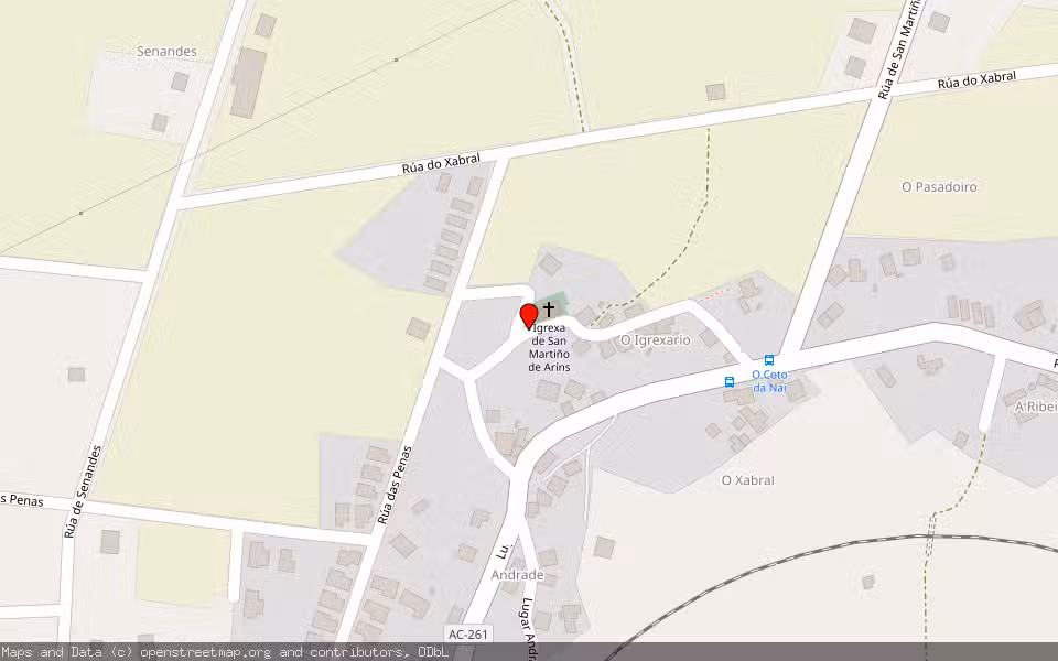 Mapa de Subasta Inmueble (Vivienda) en Santiago De Compostela, A Coruña