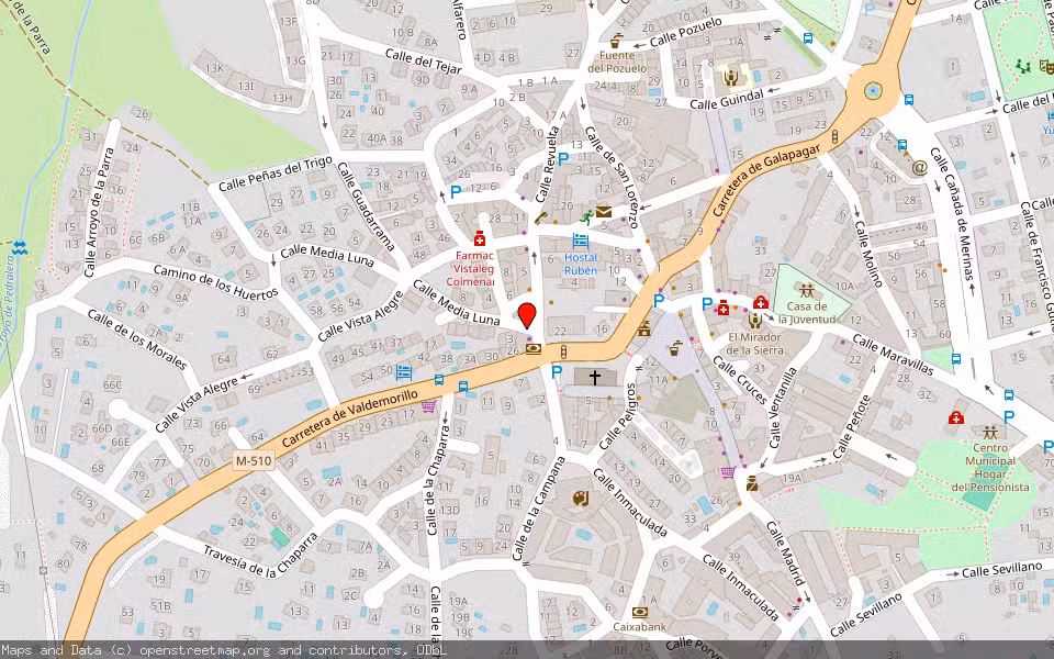 Mapa de Subasta Inmueble (Local comercial) en Colmenarejo, Madrid