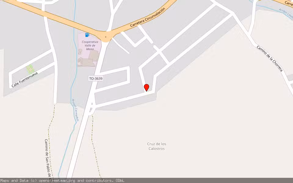 Mapa de Subasta Inmueble (Local comercial) en Menasalbas, Toledo