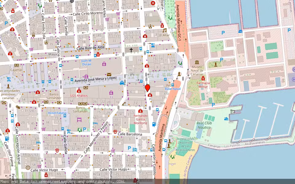 Mapa de Subasta Inmueble (Vivienda) en Las Palmas De Gran Canaria, Las Palmas