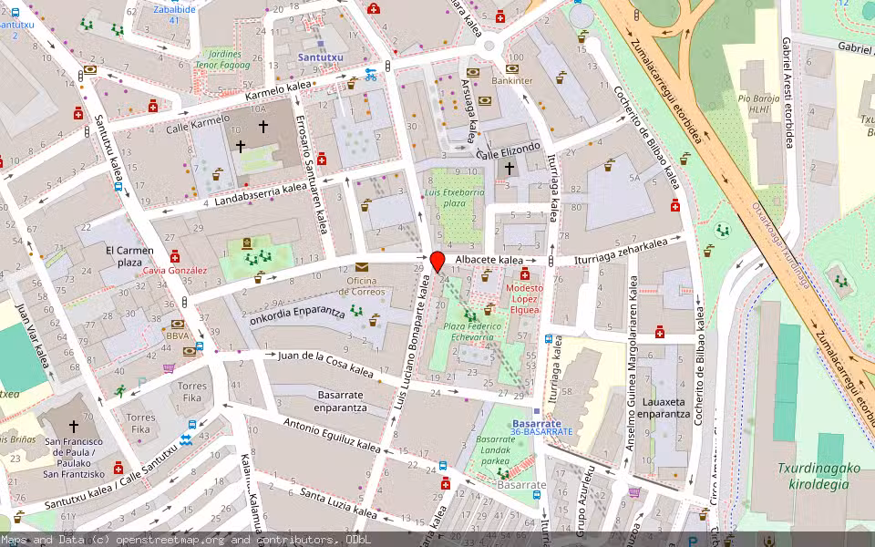 Mapa de Subasta Inmueble (Vivienda) en Bilbao, Bizkaia