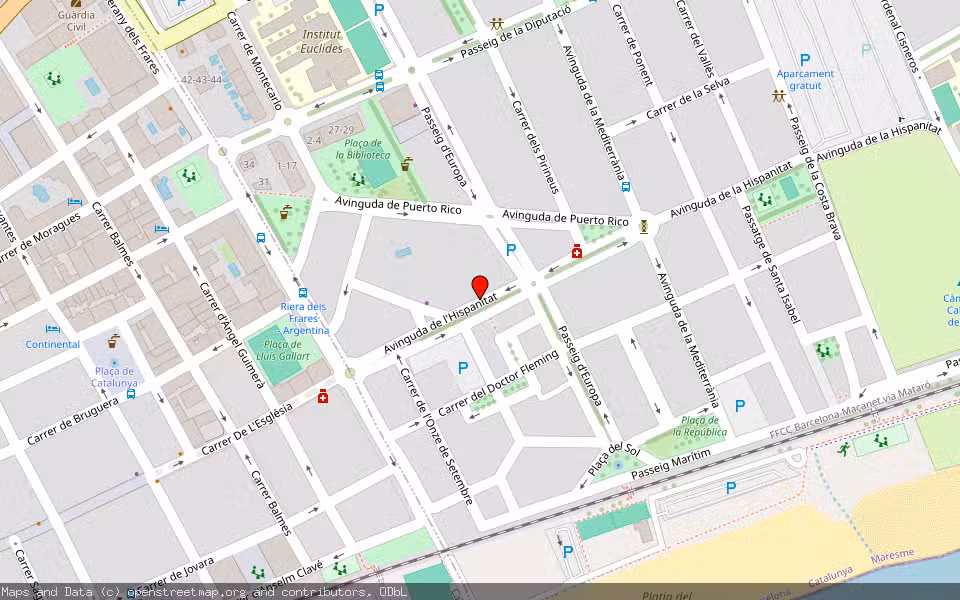 Mapa de Subasta Inmueble (Otros) en Pineda De Mar, Barcelona