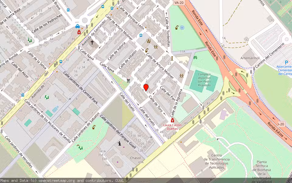 Mapa de Subasta Inmueble (Vivienda) en Valladolid