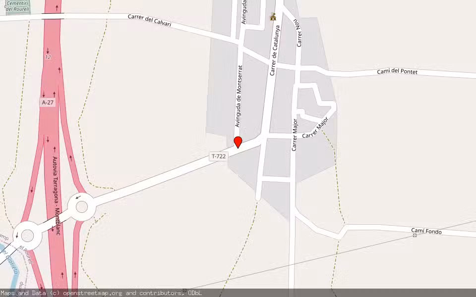 Mapa de Subasta Inmueble (Solar) en El Rourell, Tarragona
