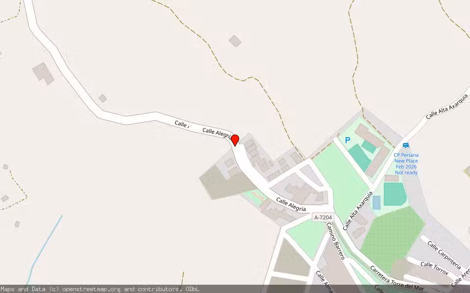 Mapa de Subasta Inmueble (Local comercial) en Alcaucin, Málaga