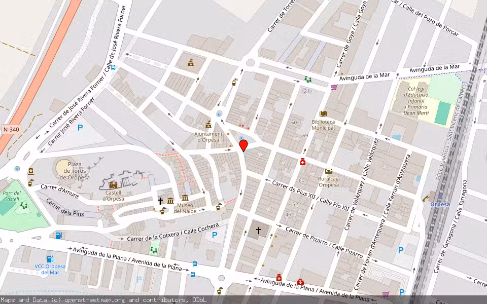 Mapa de Subasta Inmueble (Vivienda) en Oropesa Del Mar, Castellón/Castelló