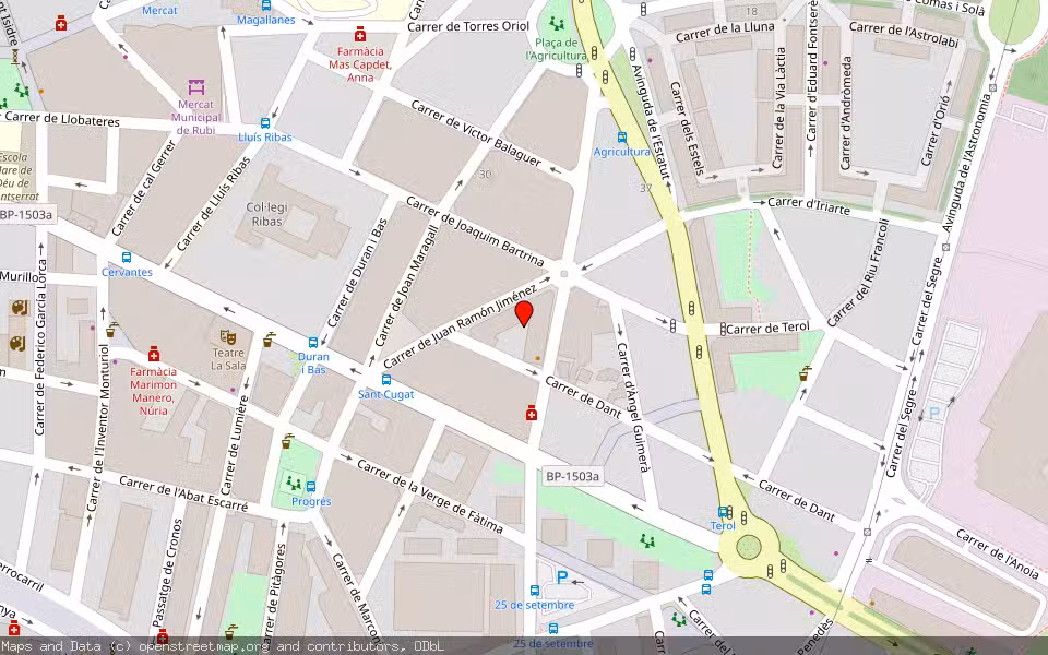 Mapa de Subasta Inmueble (Vivienda) en Rubí, Barcelona