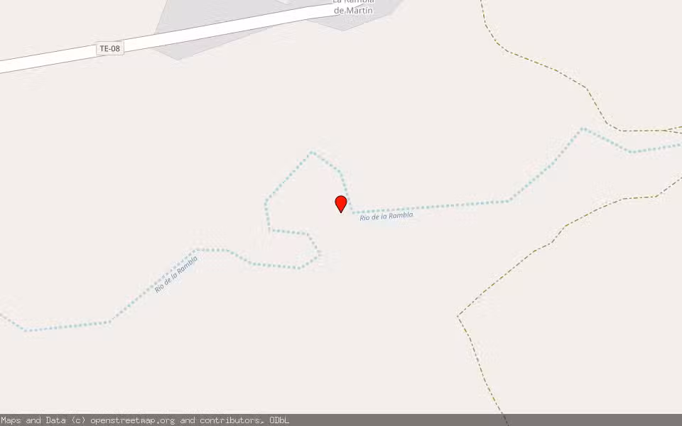 Mapa de Subasta Inmueble (Finca rústica) en Paraje La Rambla De Martin - Municipio Martin Del Rio, Teruel