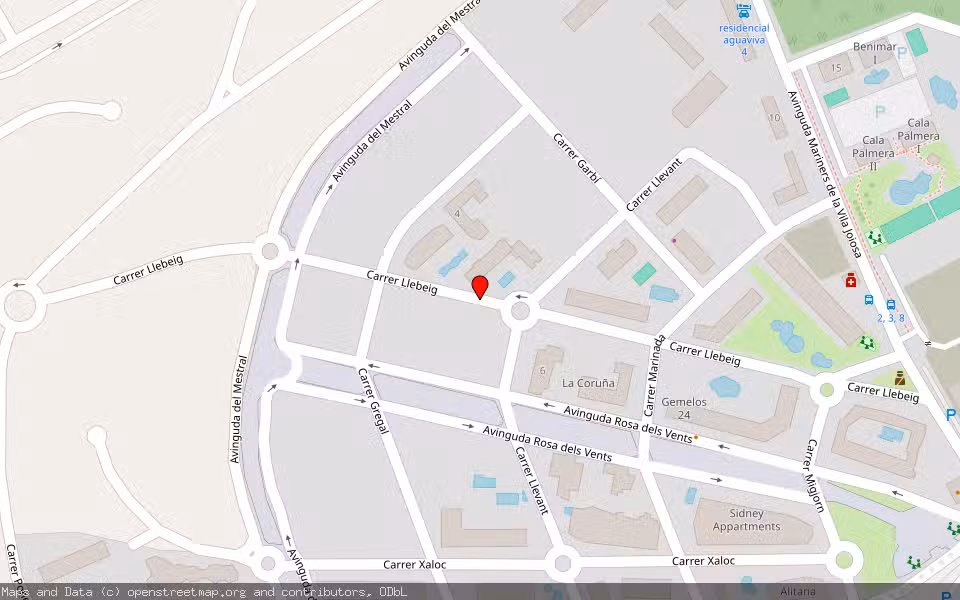 Mapa de Subasta Inmueble (Trastero) en La Vila Joiosa, Alicante/Alacant