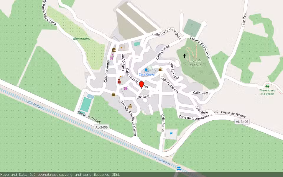 Mapa de Subasta Inmueble (Vivienda) en Terque, Almería