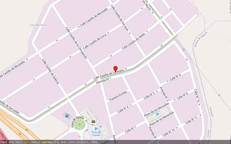 Mapa de Subasta Inmueble (Local comercial) en Lorqui, Murcia