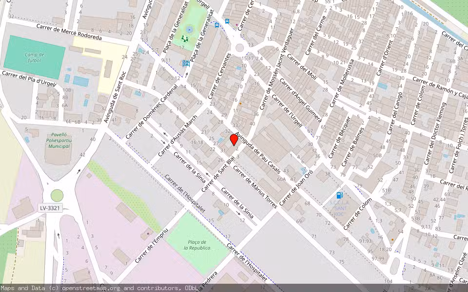 Mapa de Subasta Inmueble (Local comercial) en Palau Anglesola, Lleida