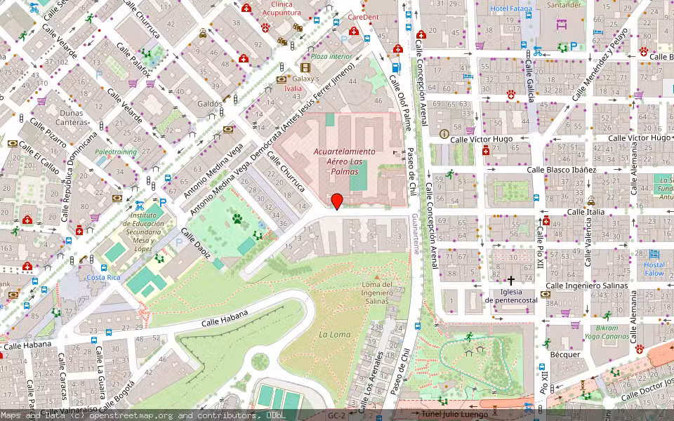 Mapa de Subasta Inmueble (Local comercial) en Palmas De Gran Canaria (las), Las Palmas