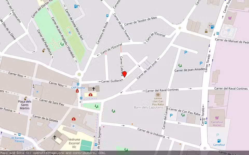 Mapa de Subasta Inmueble (Vivienda) en Vic, Barcelona