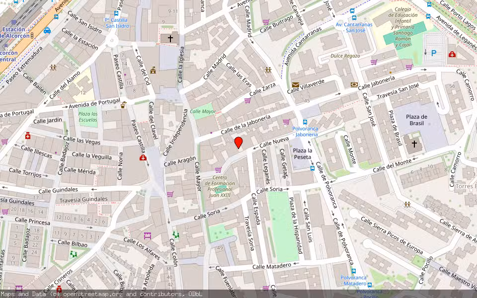 Mapa de Subasta Inmueble (Vivienda) en Alcorcón, Madrid