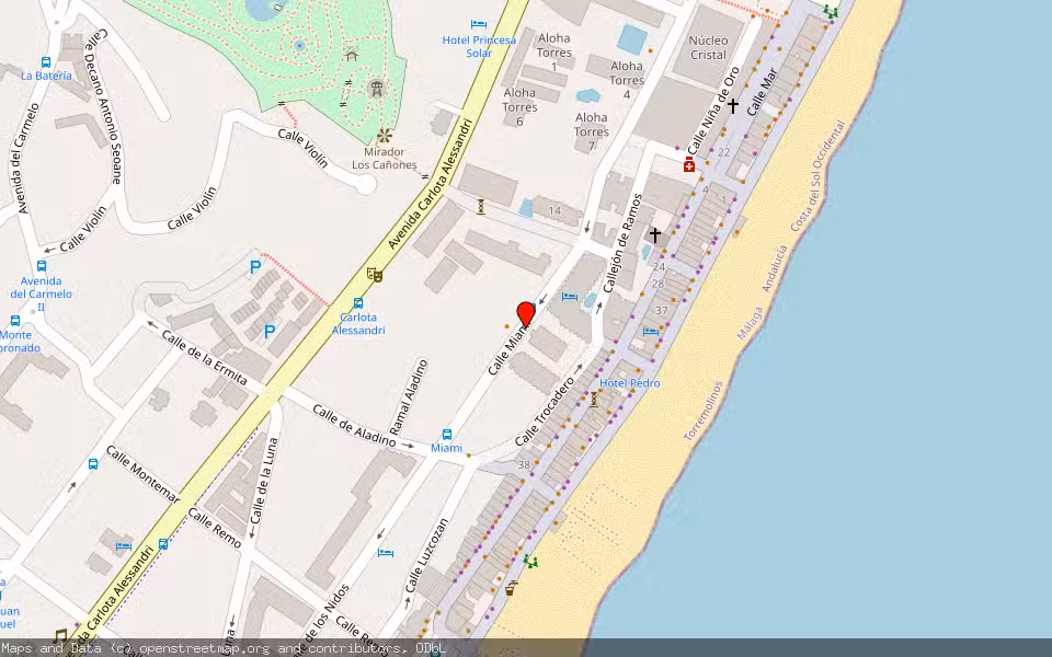 Mapa de Subasta Inmueble (Vivienda) en Torremolinos, Málaga