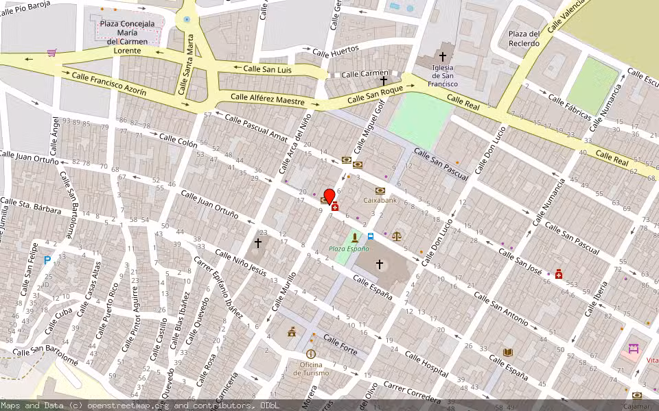 Mapa de Subasta Inmueble (Trastero) en Yecla, Murcia