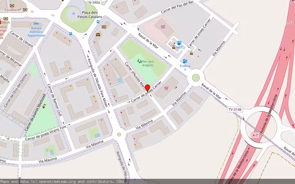 Mapa de Subasta Inmueble (Garaje) en Vila-seca, Tarragona