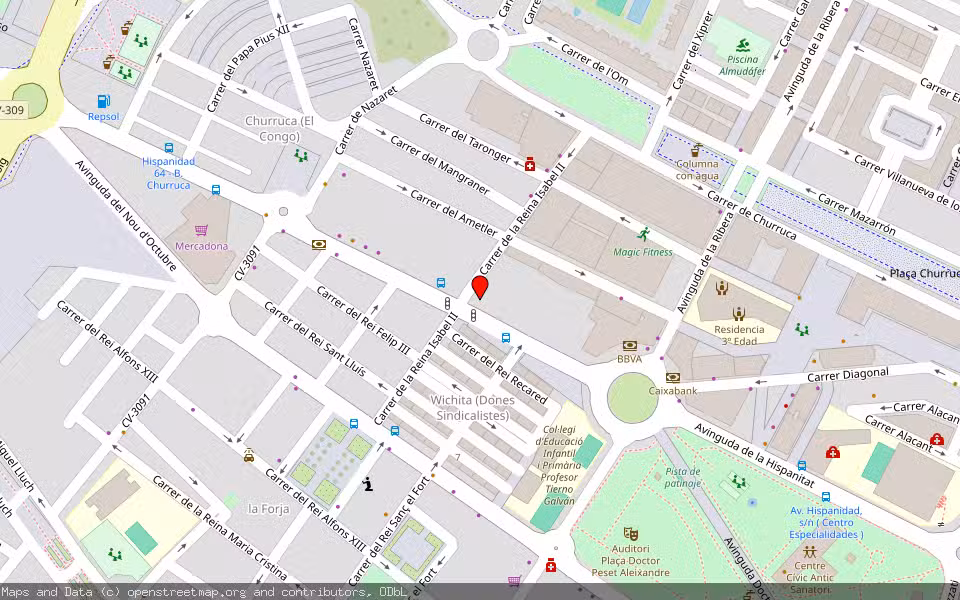 Mapa de Subasta Inmueble (Vivienda) en Puerto De Sagunto, Valencia/València