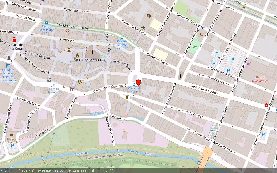 Mapa de Subasta Inmueble (Vivienda) en Igualada, Barcelona