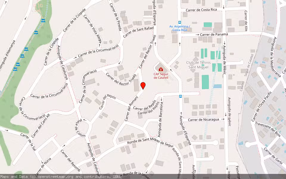 Mapa de Subasta Inmueble (Vivienda) en Calafell, Tarragona