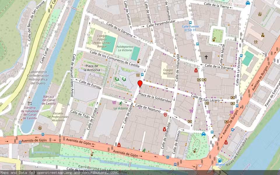 Mapa de Subasta Inmueble (Vivienda) en Valladolid