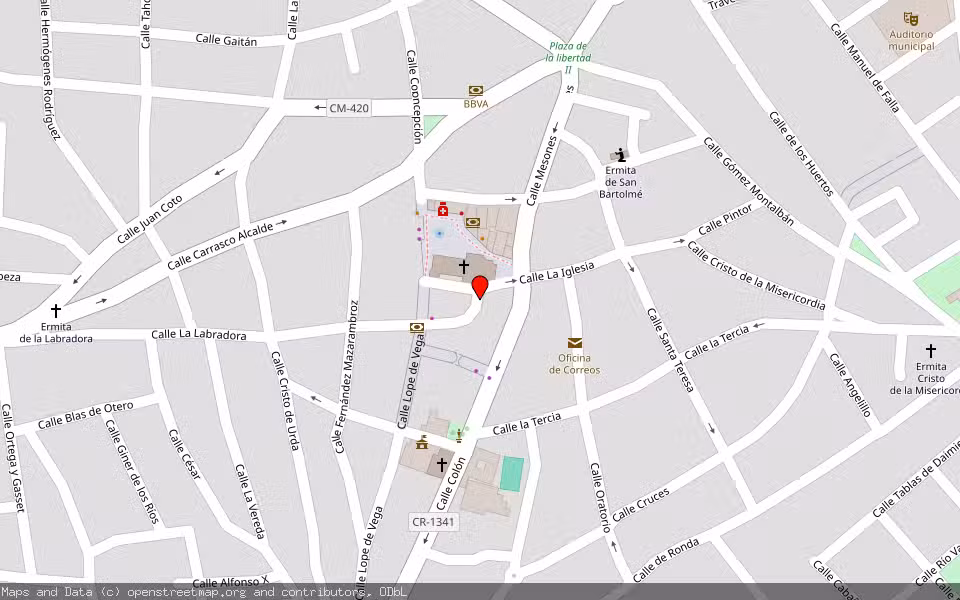 Mapa de Subasta Inmueble (Vivienda) en Herencia, Ciudad Real