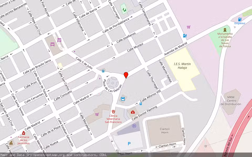 Mapa de Subasta Inmueble (Vivienda) en La Carolina, Jaén