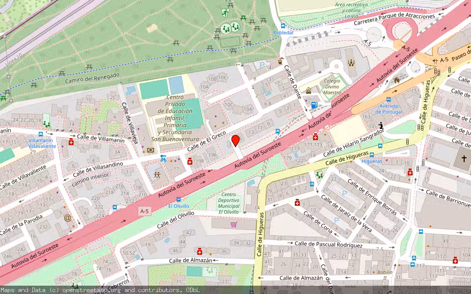 Mapa de Subasta Inmueble (Trastero) en Madrid