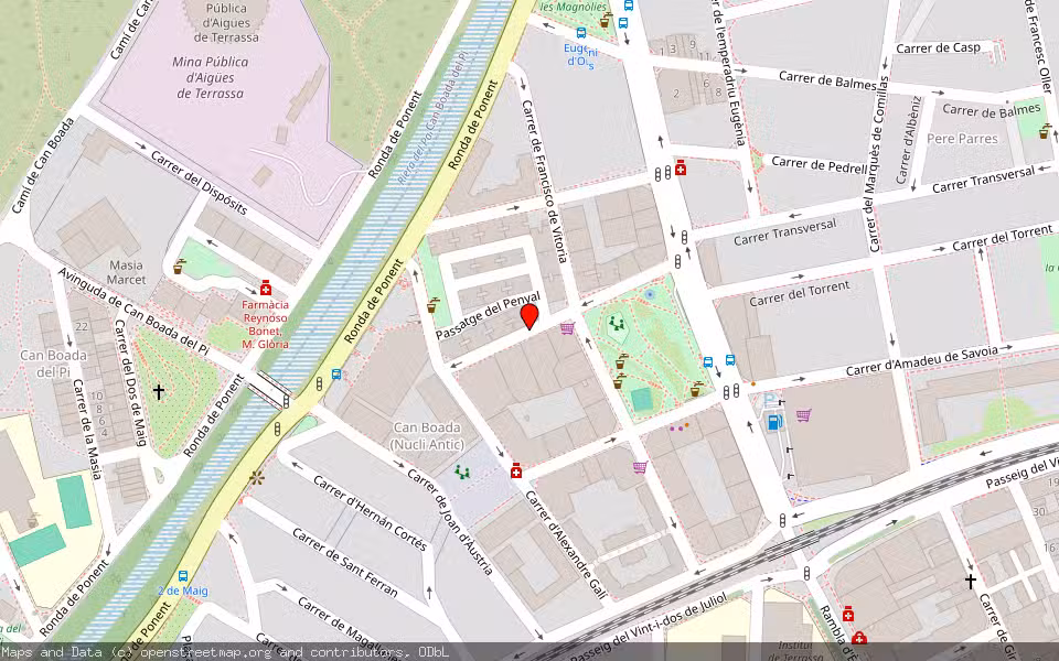 Mapa de Subasta Inmueble (Vivienda) en Terrassa, Barcelona