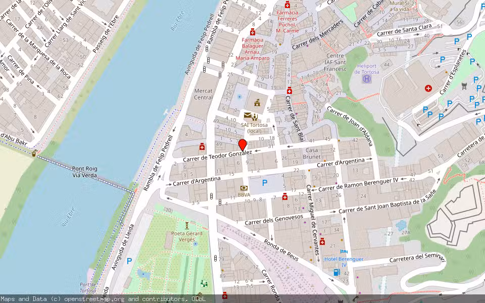 Mapa de Subasta Inmueble (Vivienda) en Tortosa, Tarragona