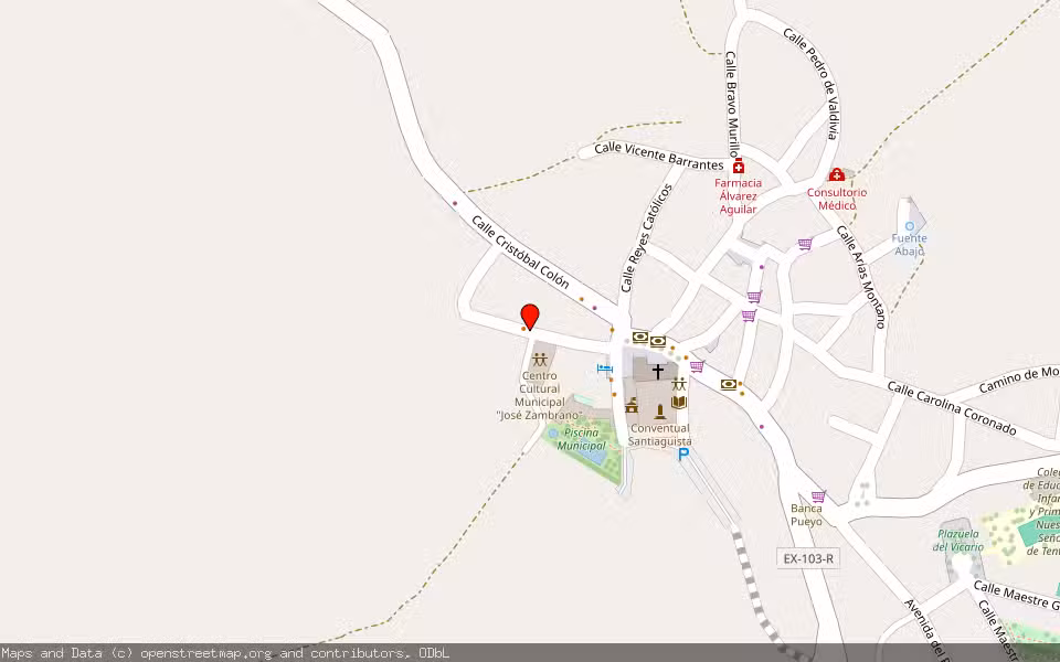 Mapa de Subasta Inmueble (Vivienda) en Llerena, Badajoz