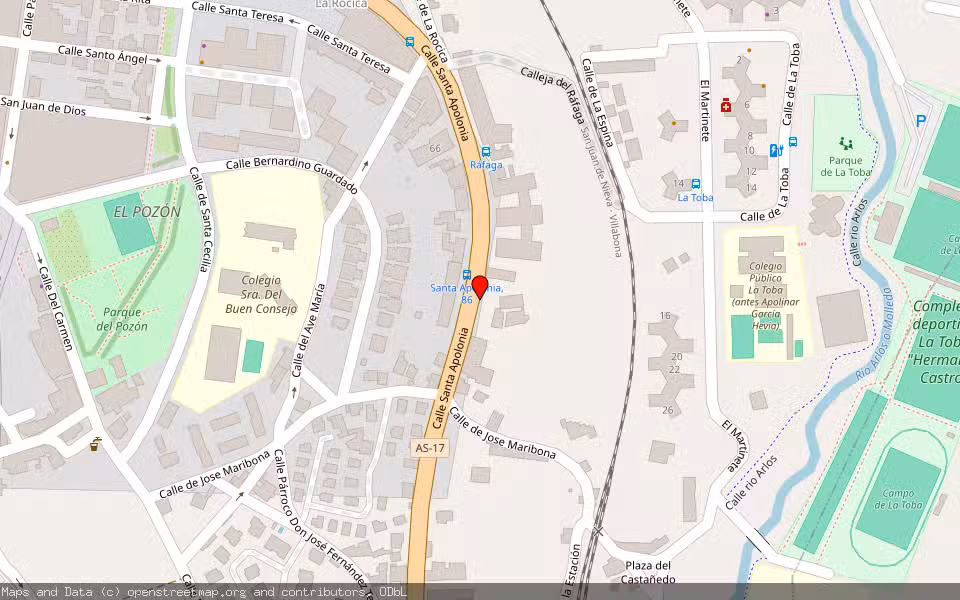Mapa de Subasta Inmueble (Otros) en Aviles, Asturias