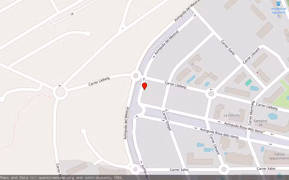 Mapa de Subasta Inmueble (Vivienda) en Villajoyosa, Alicante/Alacant