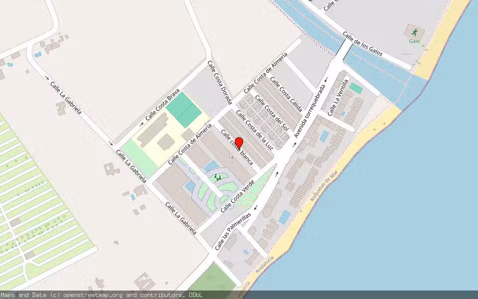 Mapa de Subasta Inmueble (Vivienda) en Roquetas De Mar, Almería