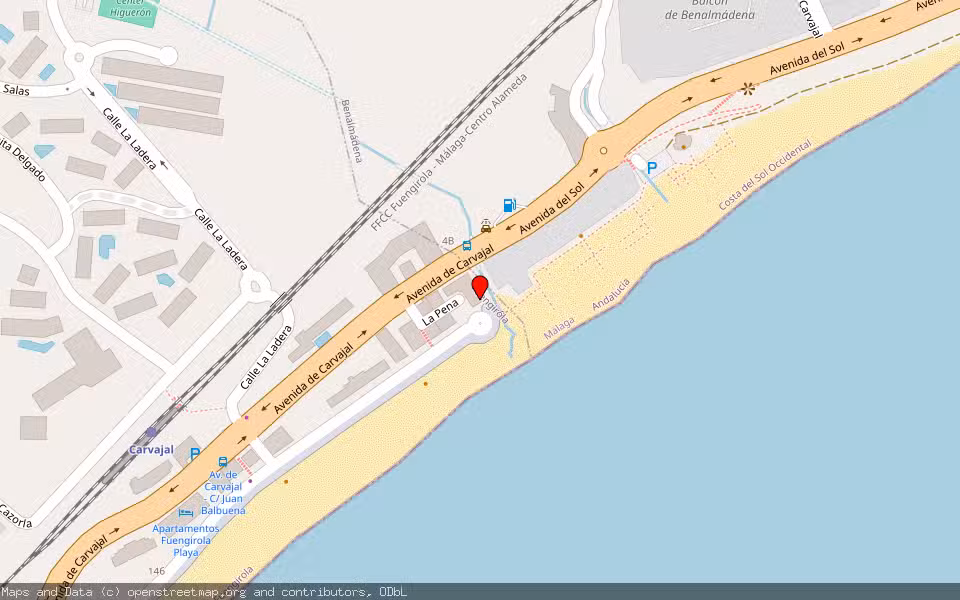 Mapa de Subasta Inmueble (Garaje) en Fuengirola, Málaga