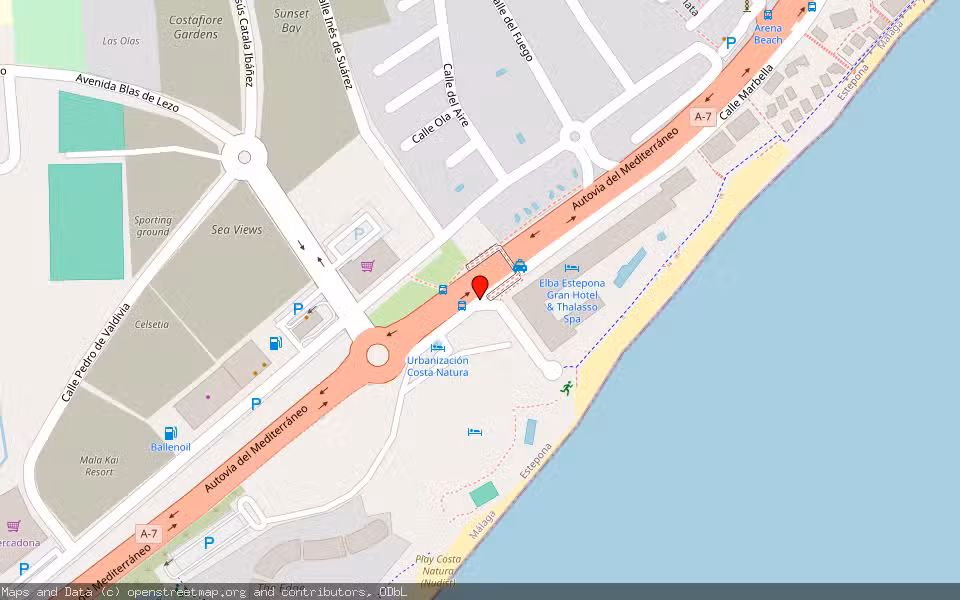 Mapa de Subasta Inmueble (Vivienda) en Estepona, Málaga