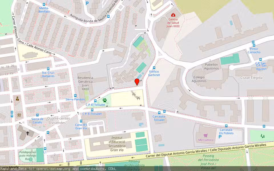 Mapa de Subasta Inmueble (Vivienda) en Alicante, Alicante/Alacant