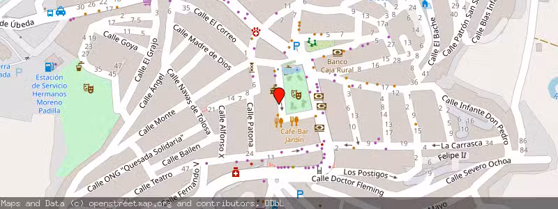 Mapa de Subasta de Inmueble (Finca rústica) en Quesada, Jaén 