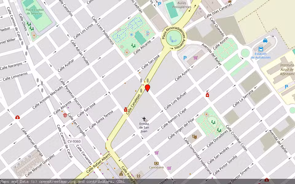 Mapa de Subasta Inmueble (Vivienda) en Almoradi, Alicante/Alacant