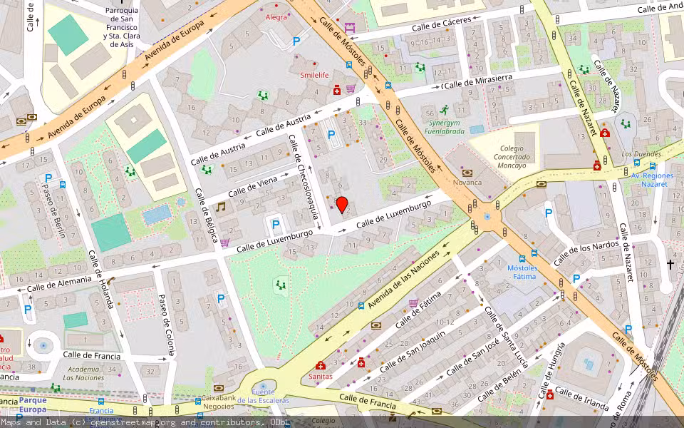 Mapa de Subasta Inmueble (Vivienda) en Fuenlabrada, Madrid