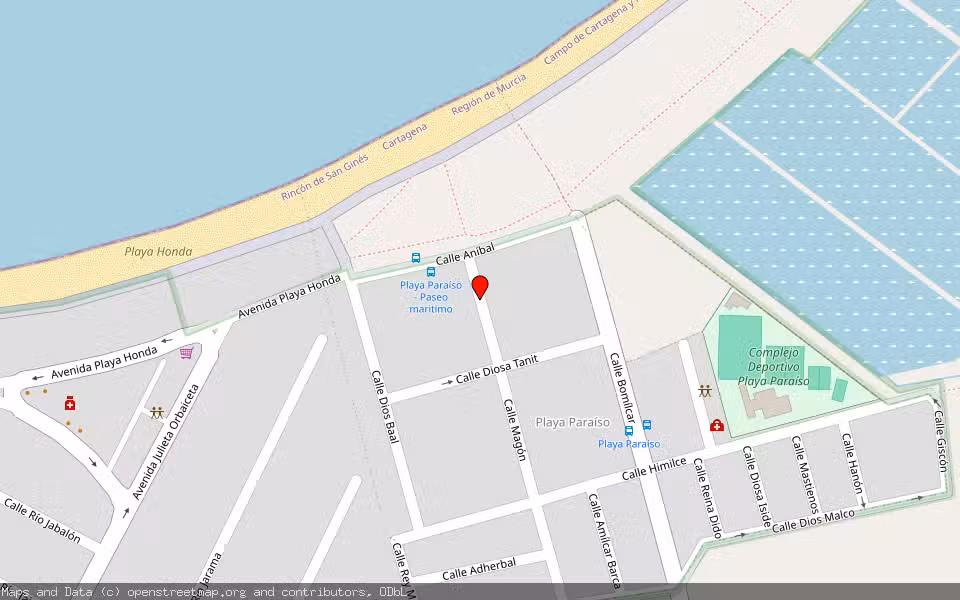 Mapa de Subasta Inmueble (Vivienda) en Cartagena, Murcia