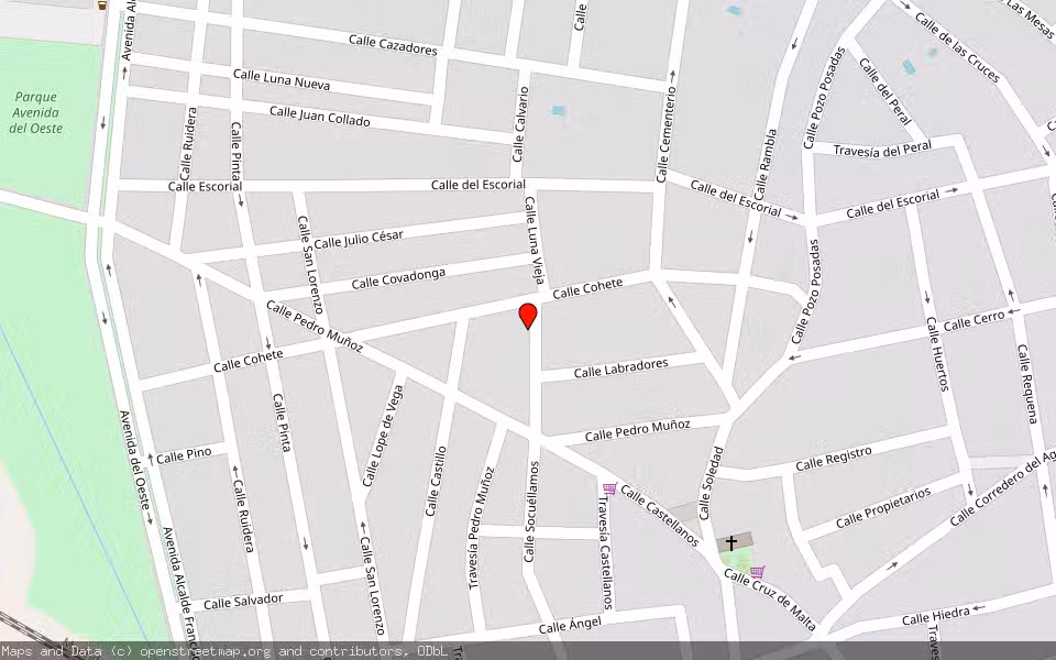 Mapa de Subasta Inmueble (Local comercial) en Villarrobledo, Albacete