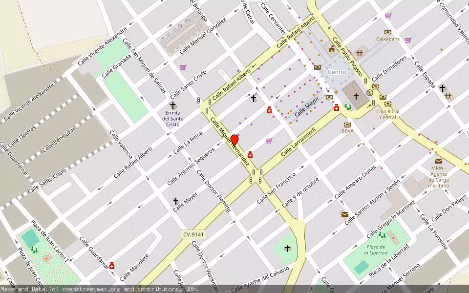 Mapa de Subasta Inmueble (Vivienda) en Almoradí, Alicante/Alacant